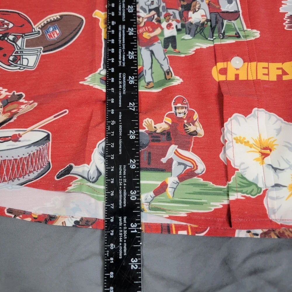 Kansas City Chiefs Reyn Spooner Shirt Mens XL Hawaiian Aloha Football SS NWT